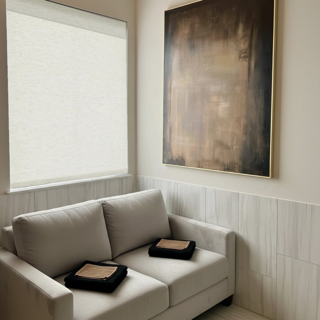 Smart Motorized Roman Shades - 60% Light Filtering Blackout