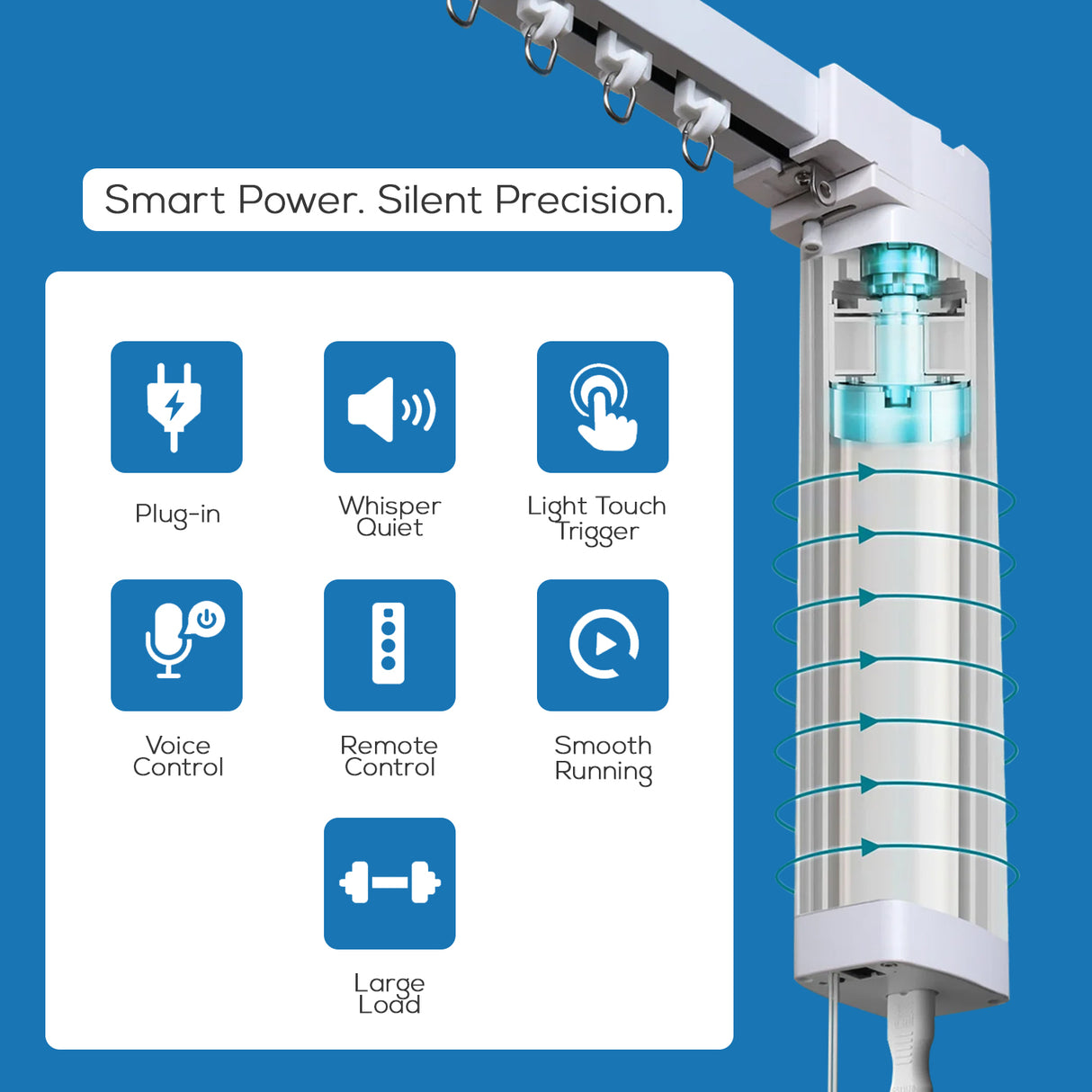 Motorized Drapery Track Kit
