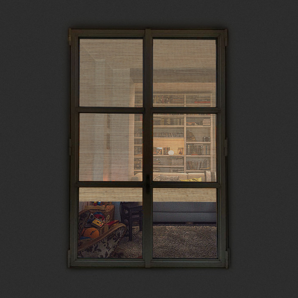 Smart Motorized Woven Wood Shades – 50% Light Filtering