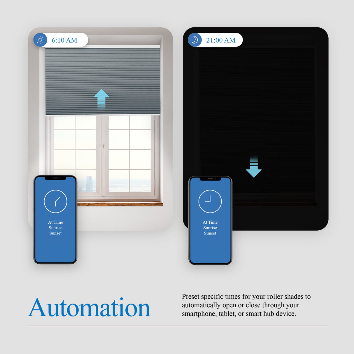 Motorized Blackout Cellular Shades Eoza