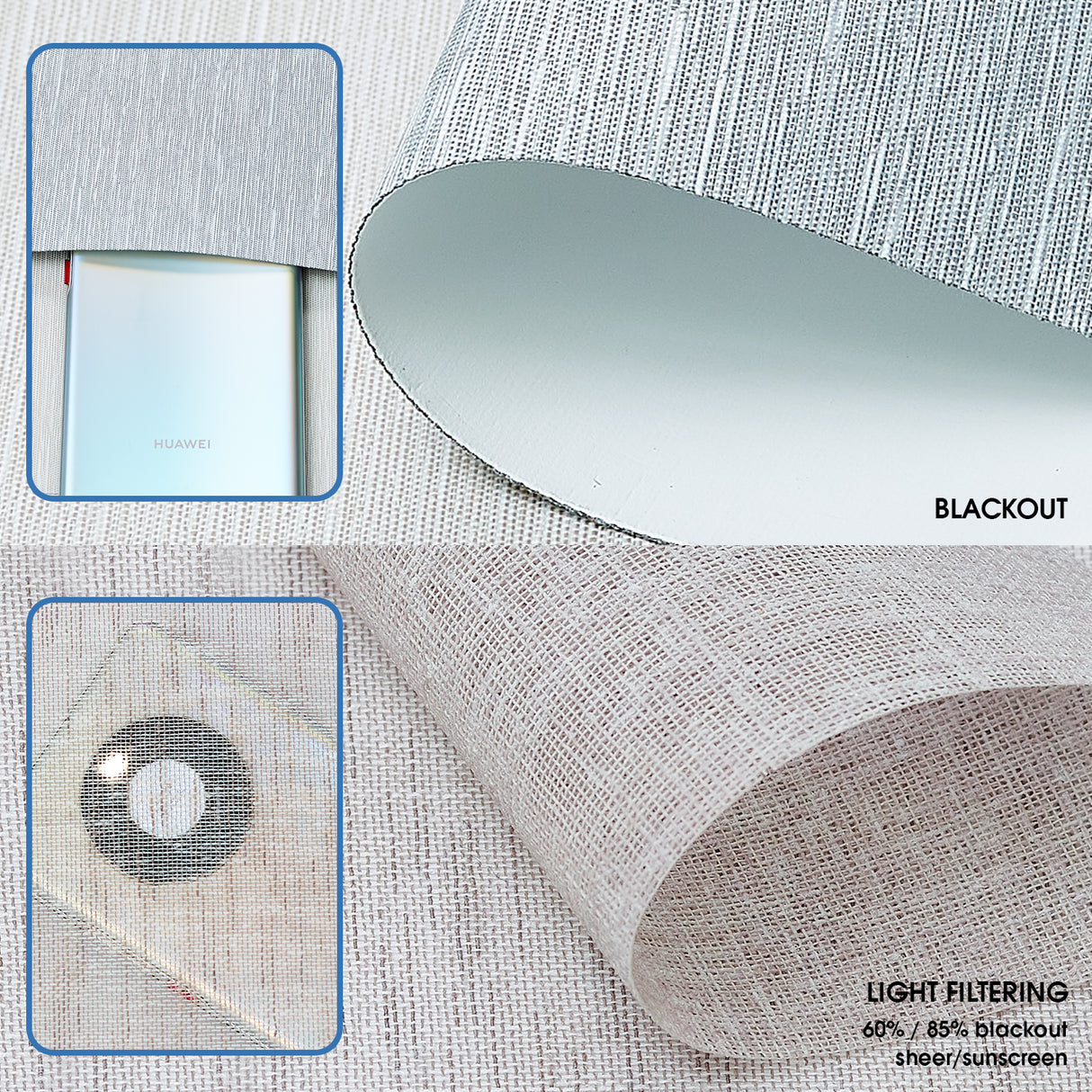 Smart Motorized Dual Shades – Light Filtering & Blackout