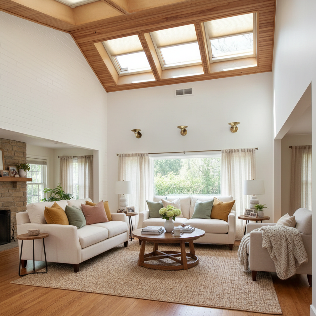 Smart Motorized Skylight Cellular Shades Hex