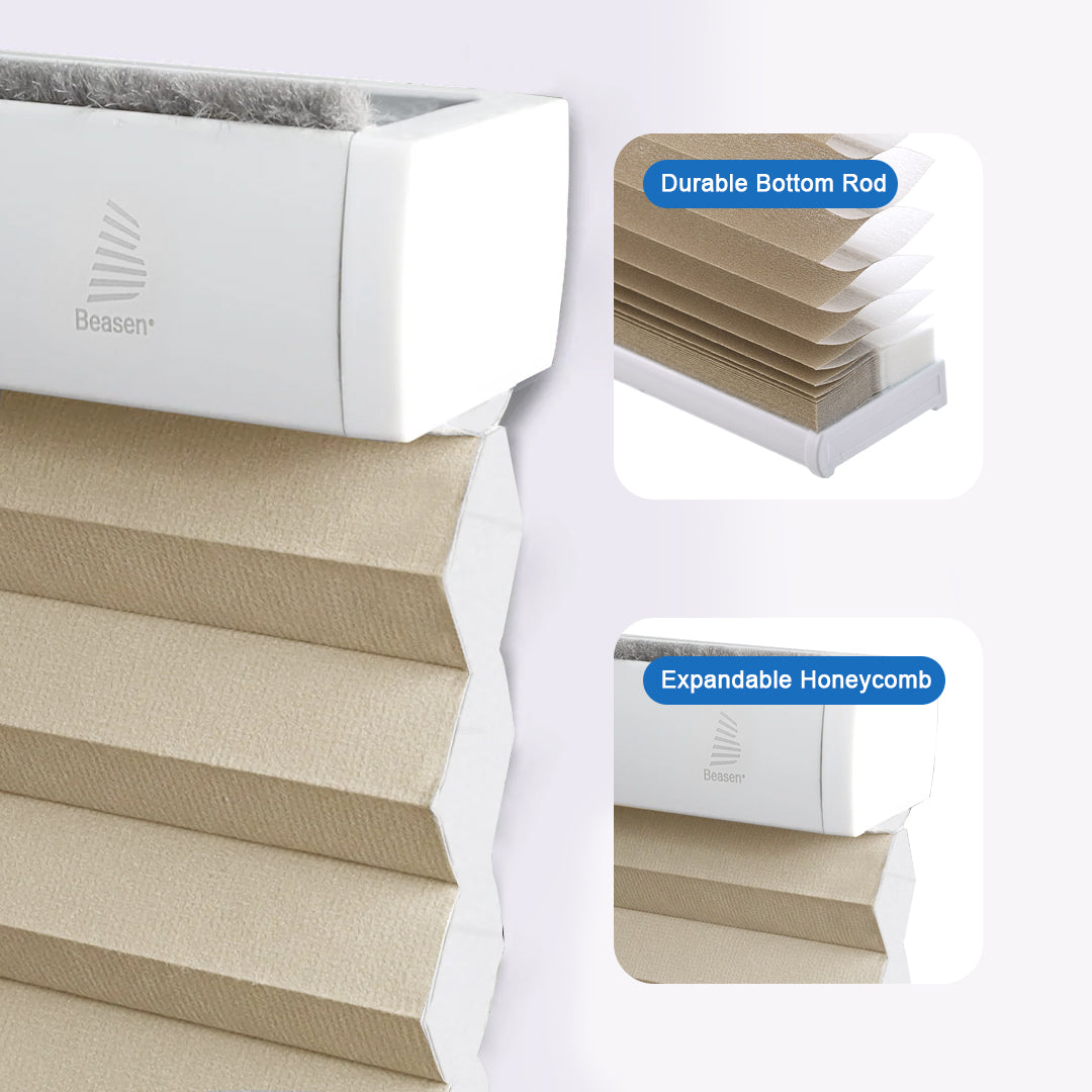 Smart Motorized Light Filtering Cellular Shades Eoza