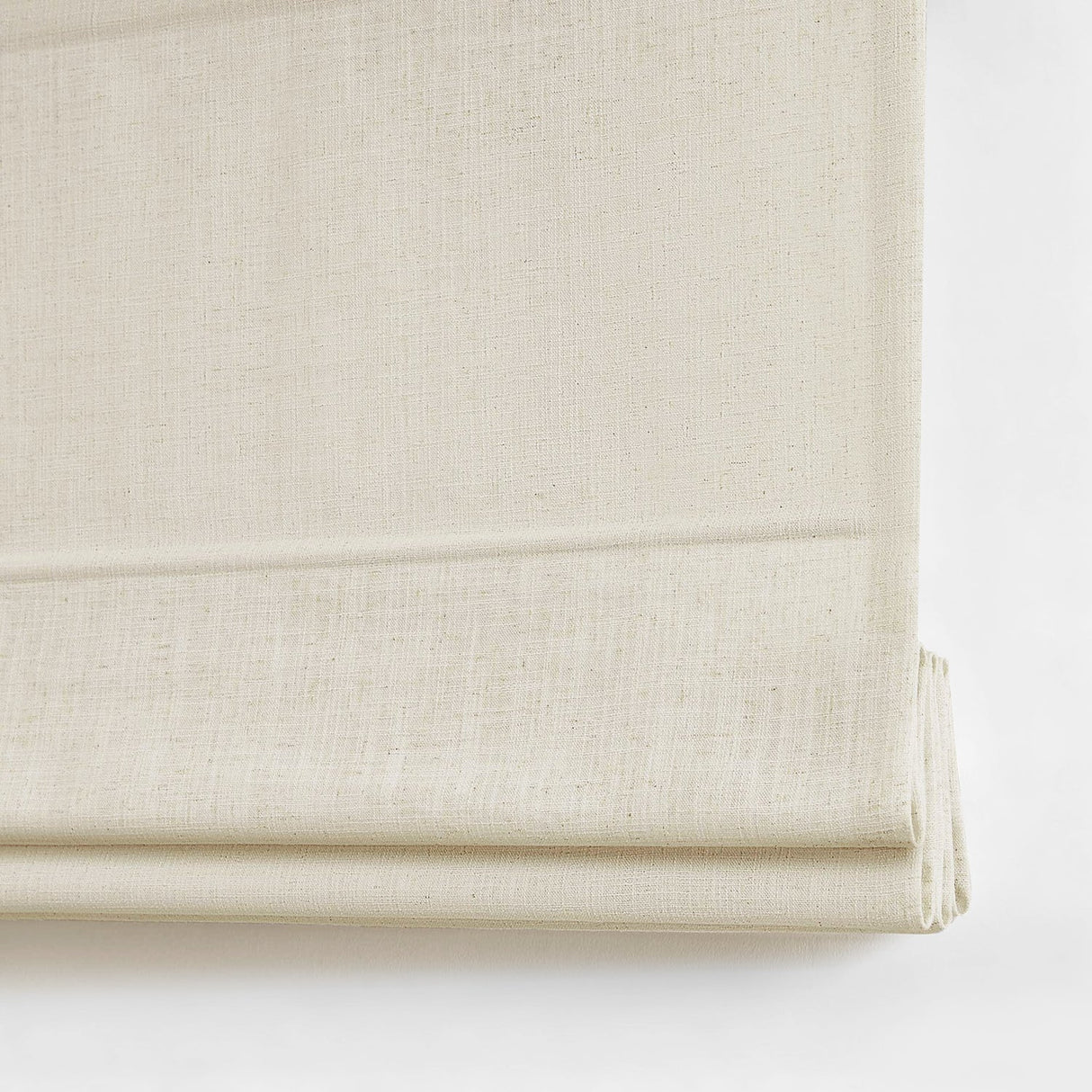 Smart Motorized Linen Roman Shades – 50% / 70% / 100% Blackout Terra