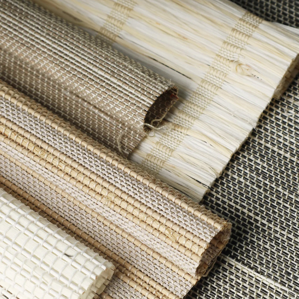 Smart Motorized 50%/70%/100% Blackout Woven Wood Shades - Tessa