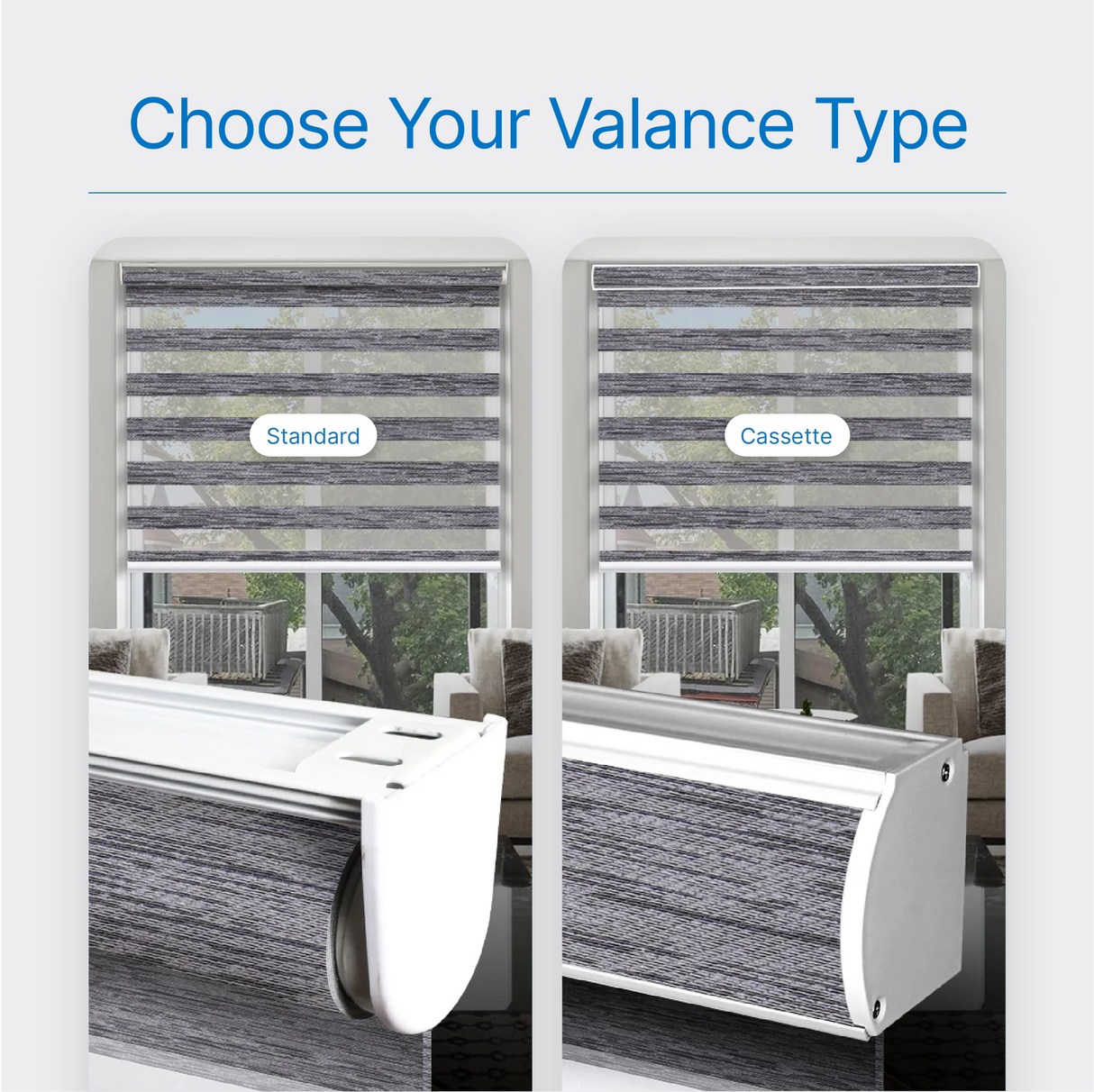 Smart Motorized Dual Zebra Shades 60% Blackout 75mm