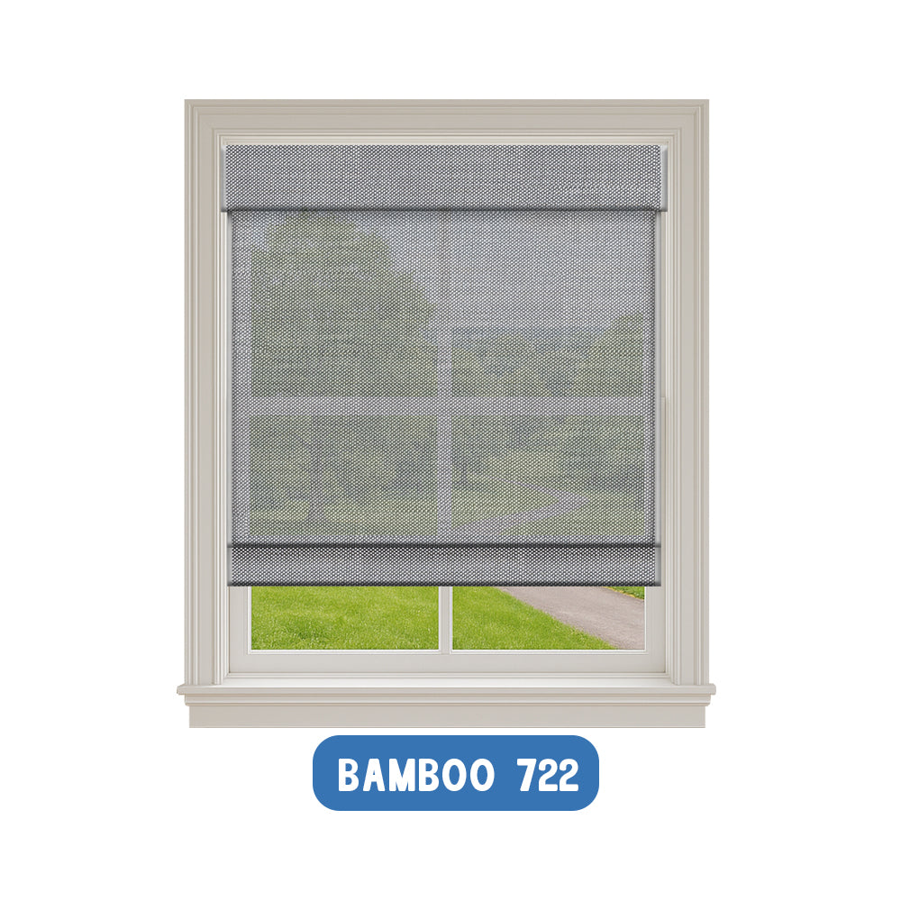 Smart Motorized Woven Wood Shades – 70% Light Filtering Viaura