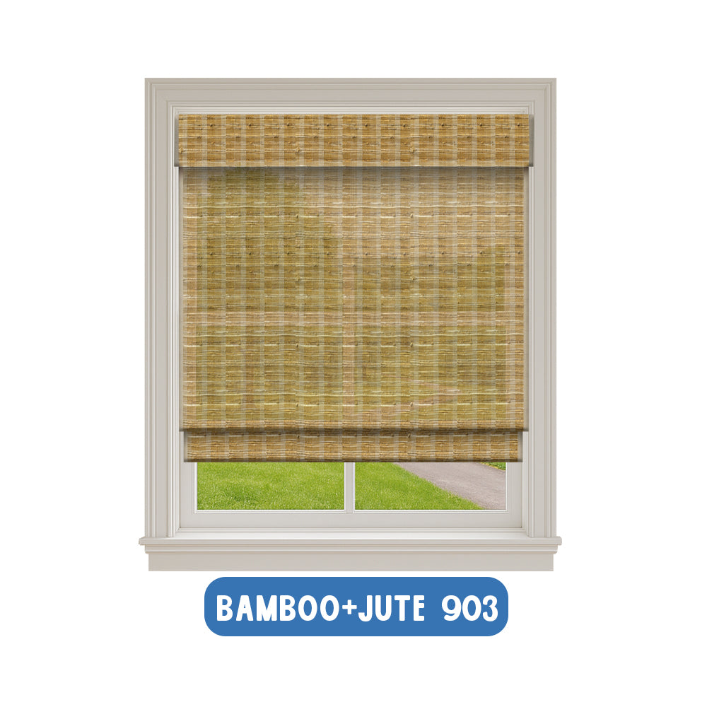 Smart Motorized Woven Wood Shades – 70% Light Filtering Viaura