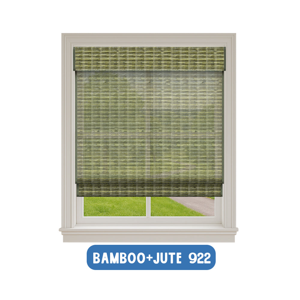 Smart Motorized Woven Wood Shades – 70% Light Filtering Viaura
