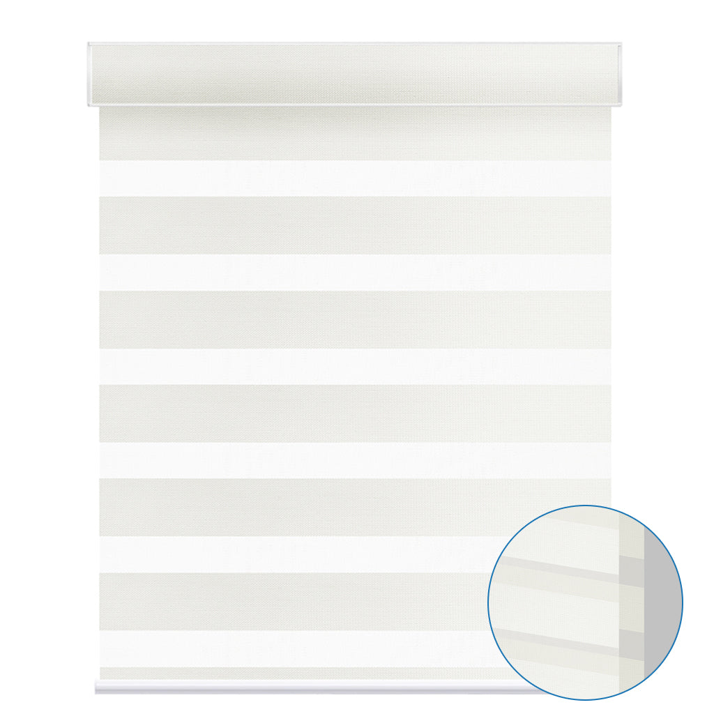 Smart Motorized 100% Blackout Zebra Shades 95mm Slate
