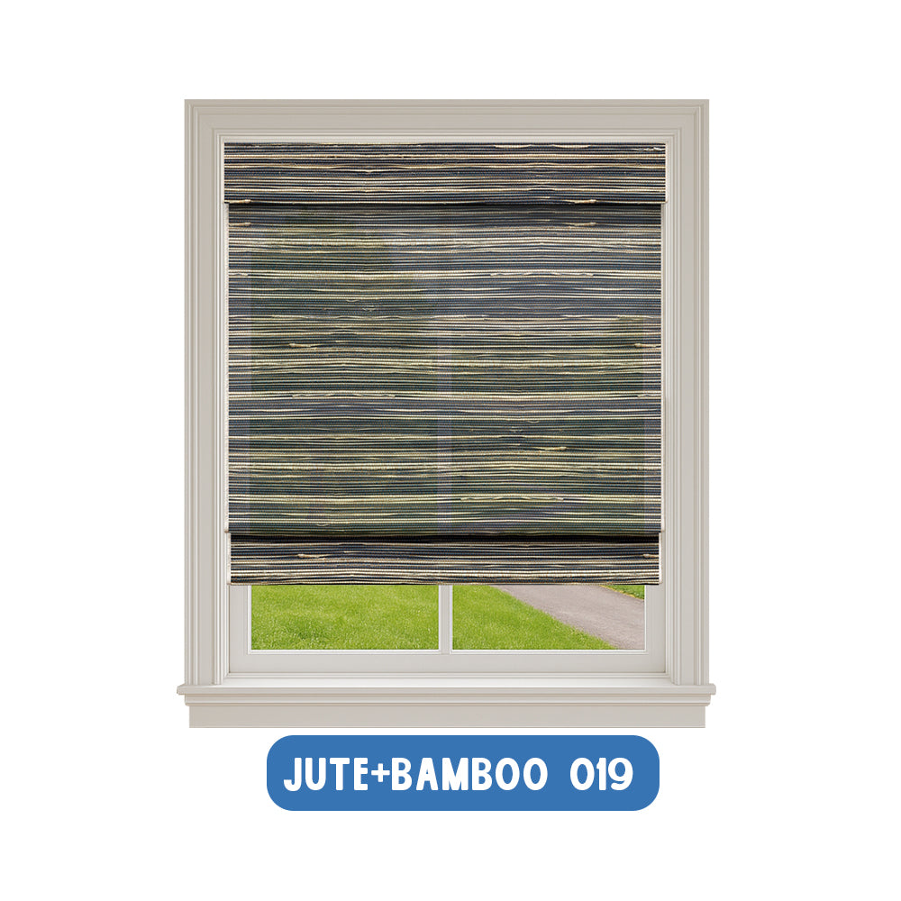 Smart Motorized Woven Wood Shades – 70% Light Filtering