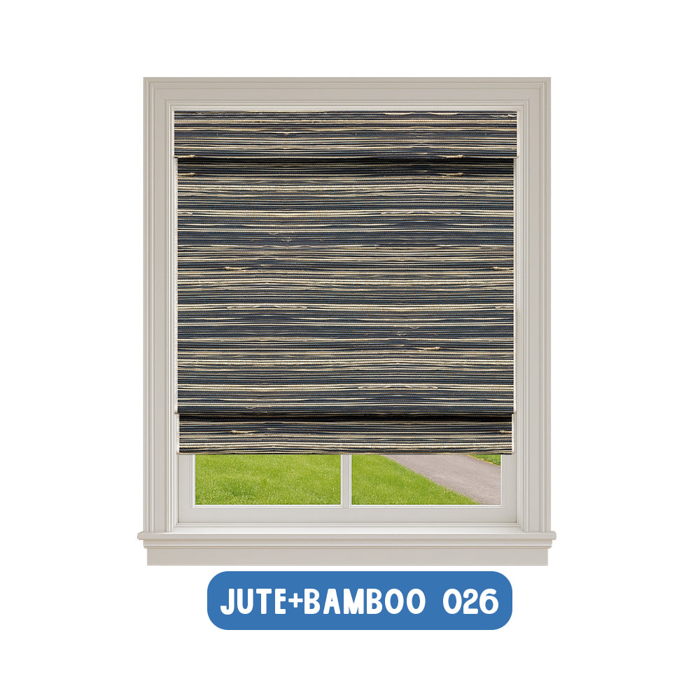 Smart Motorized Blackout Woven Wood Shades