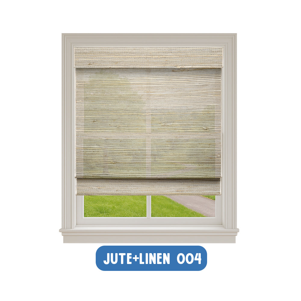 Smart Motorized Woven Wood Shades – 70% Light Filtering