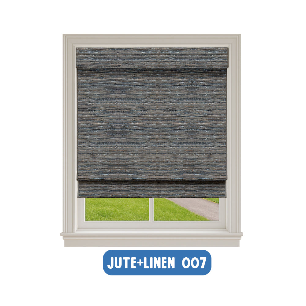 Smart Motorized Blackout Woven Wood Shades