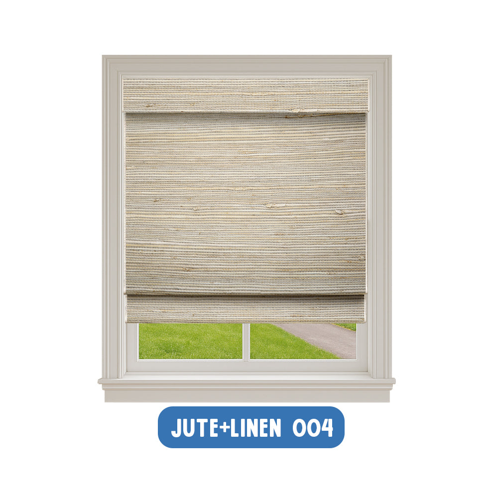 Smart Motorized Blackout Woven Wood Shades