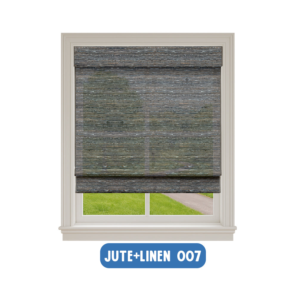 Smart Motorized Woven Wood Shades – 70% Light Filtering