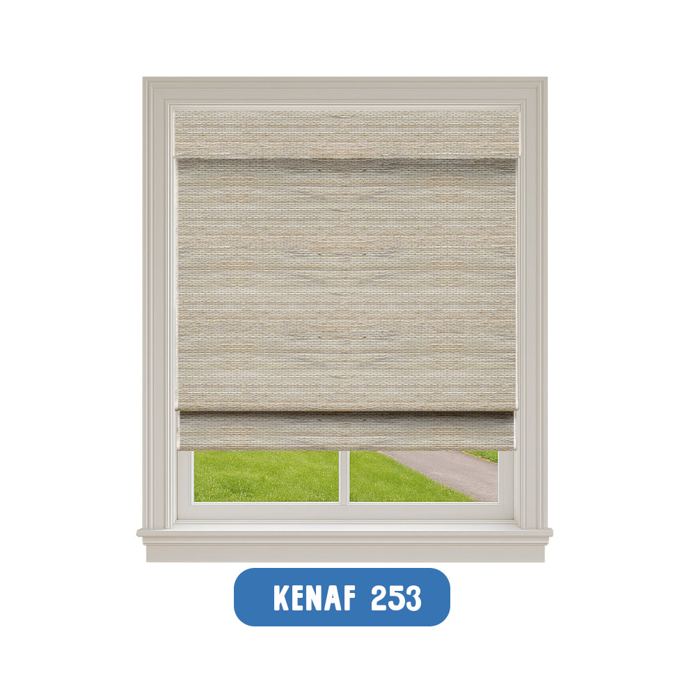 Smart Motorized Blackout Woven Wood Shades