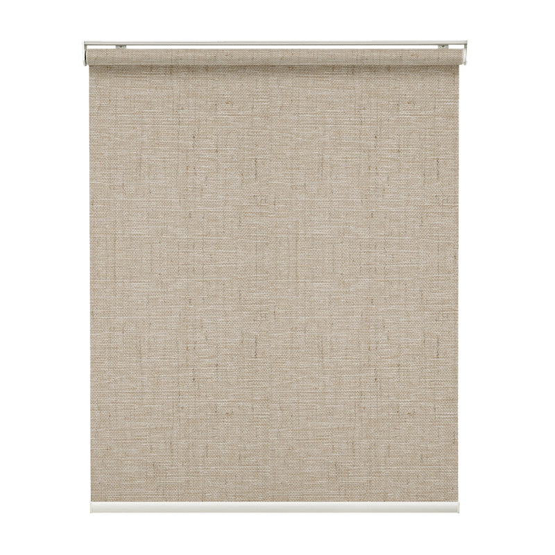 Smart Motorized Light Filtering Roller Shades 70% Blackout Linen Translucent