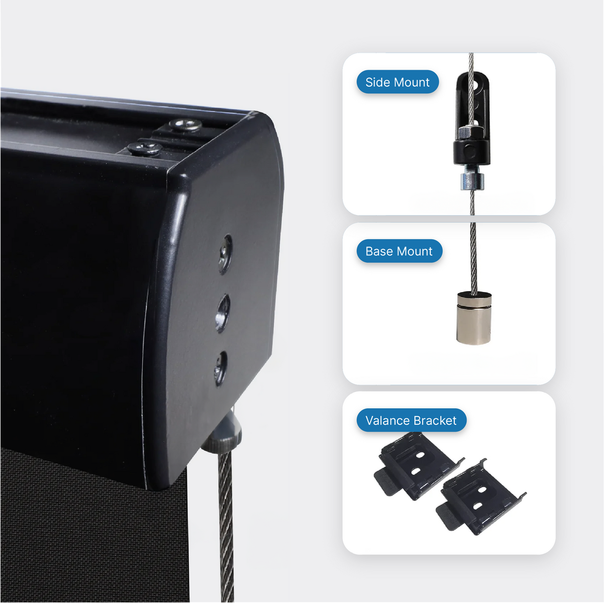 Smart Motorized Outdoor Shades 5% Openness