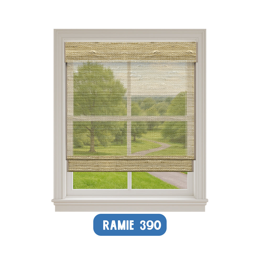 Smart Motorized Woven Wood Shades – 50% Light Filtering Viaura
