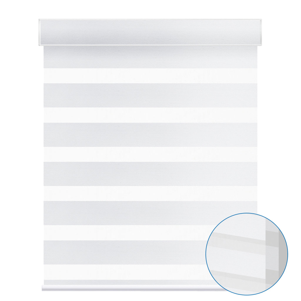Smart Motorized 100% Blackout Zebra Shades 95mm Slate
