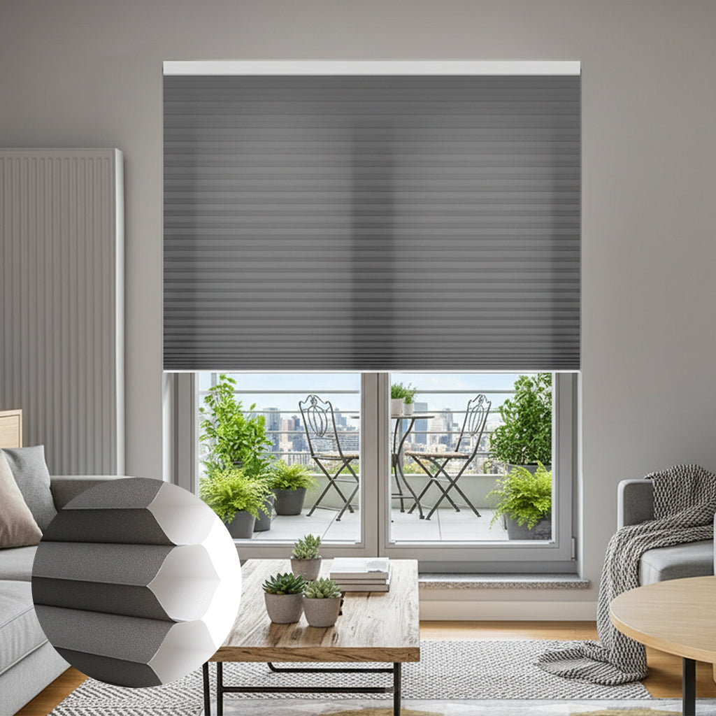 Smart Motorized Light Filtering Cellular Shades Solin