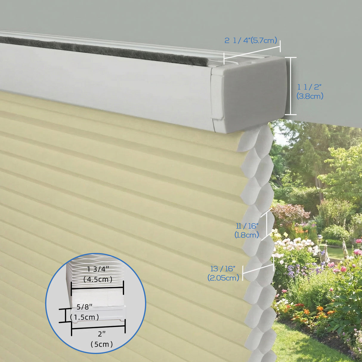 Smart Motorized Light Filtering Cellular Shades Eoza