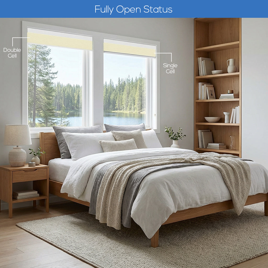 Motorized Blackout Cellular Shades Eoza