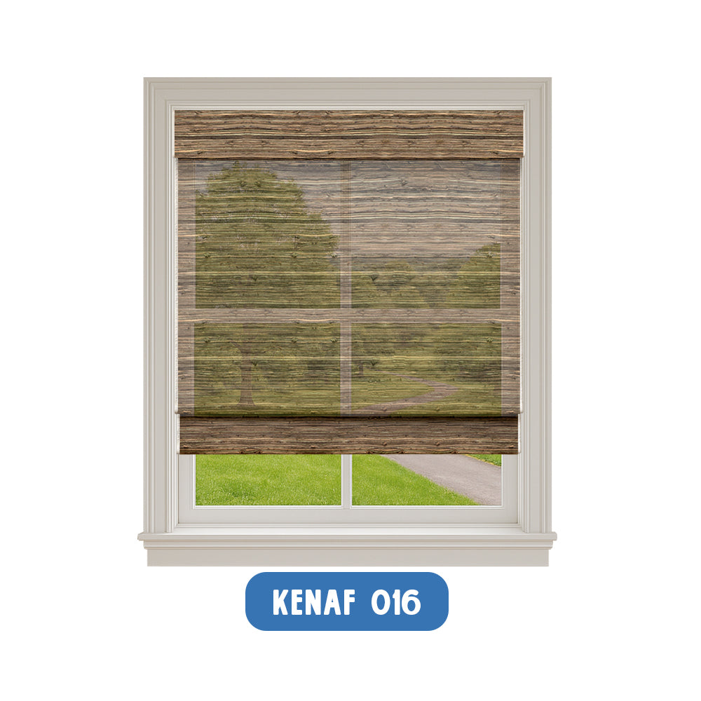 Smart Motorized Woven Wood Shades – 50% Light Filtering