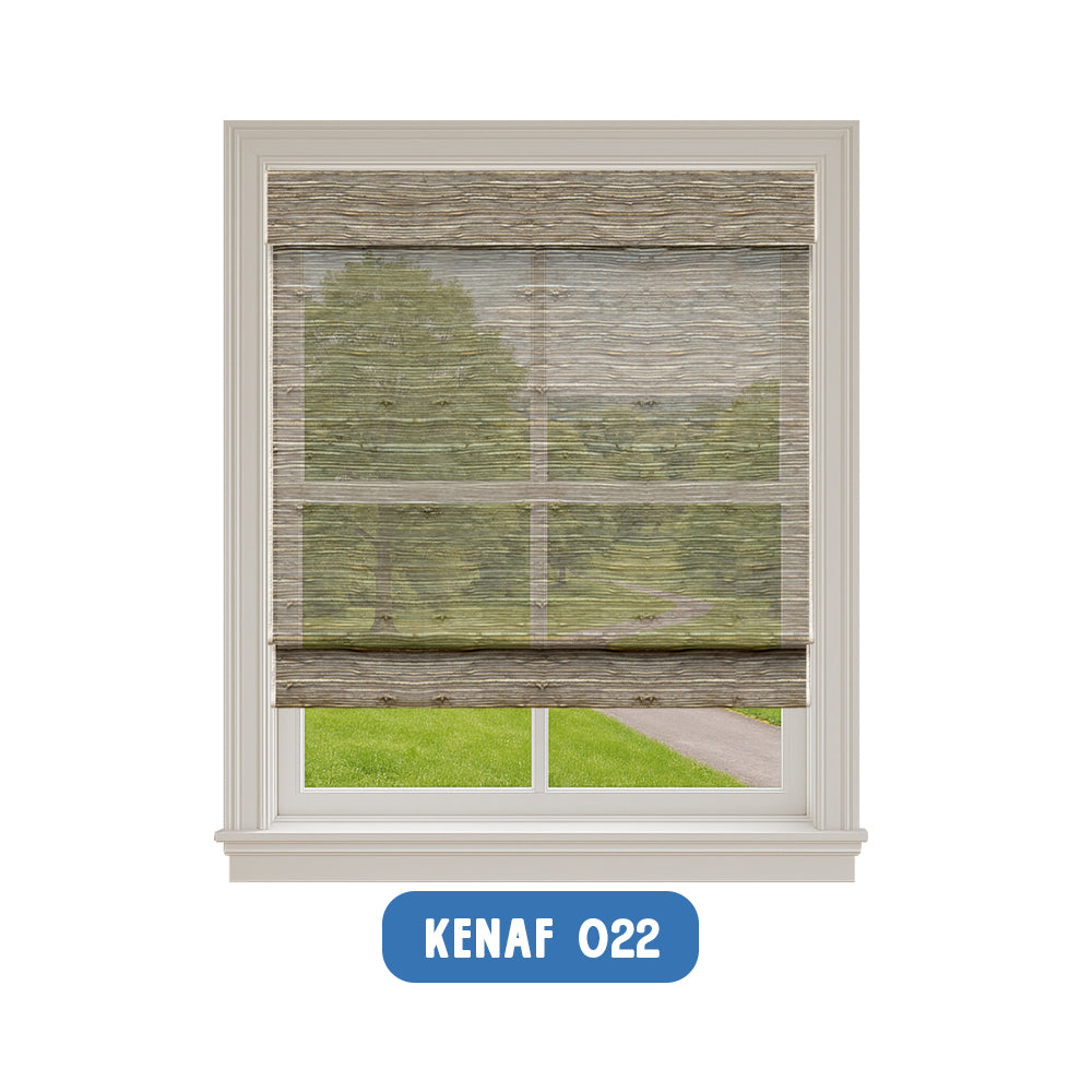 Smart Motorized Woven Wood Shades – 50% Light Filtering