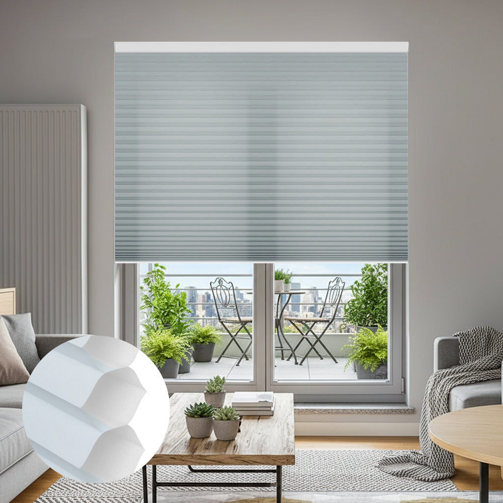 Smart Motorized Light Filtering Cellular Shades Solin