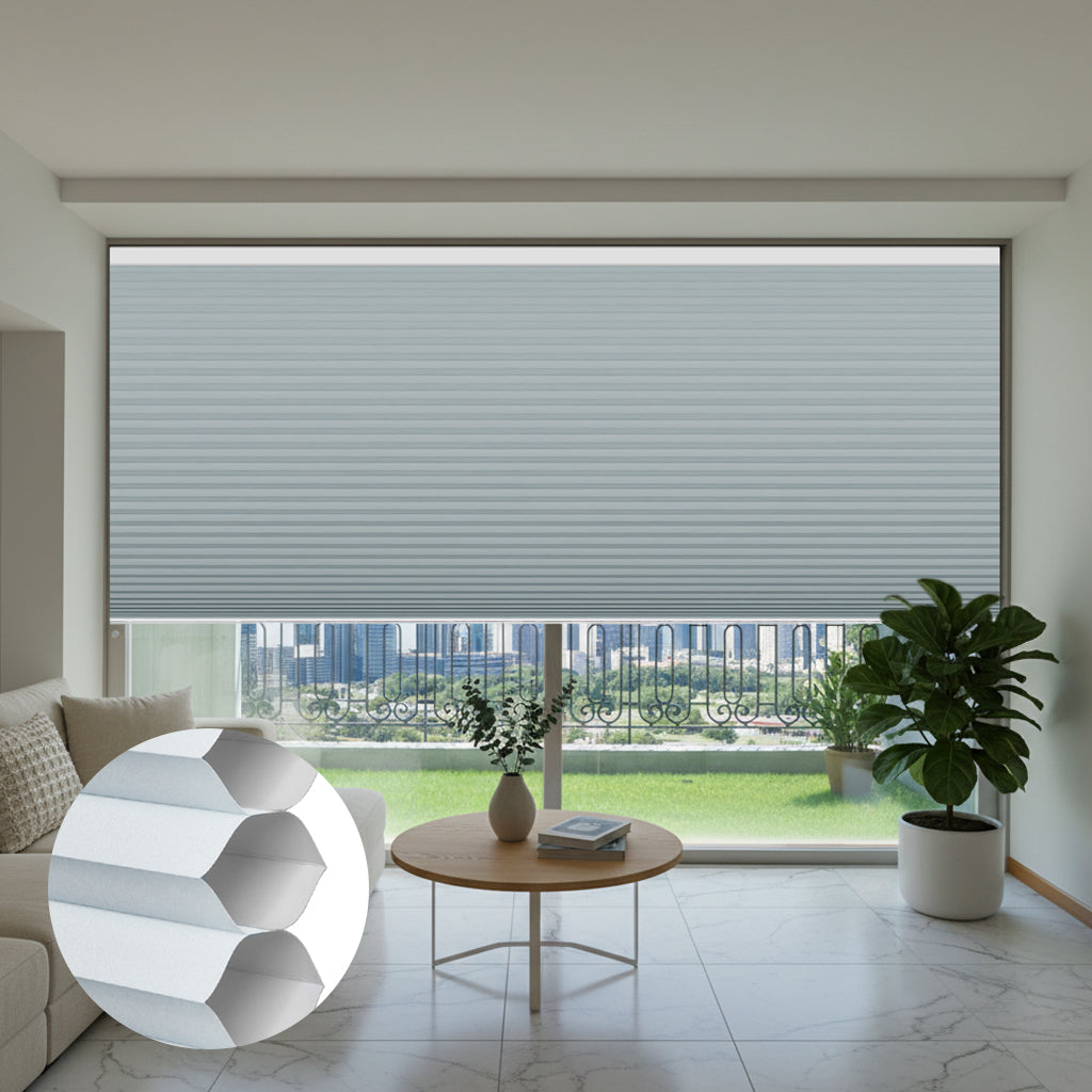 Smart Motorized Blackout Cellular Shades Solin