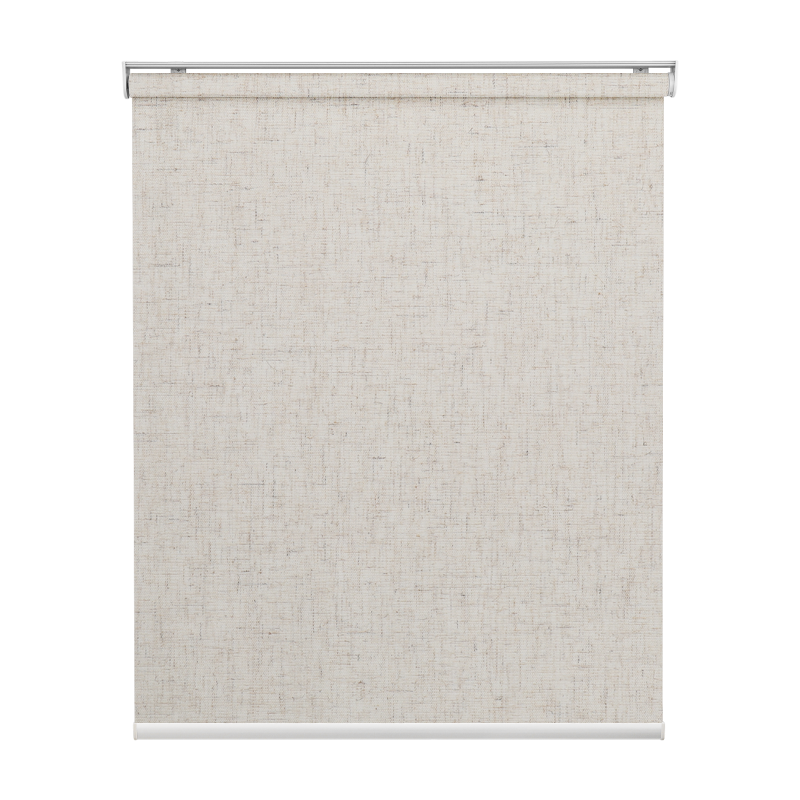 Smart Motorized Light Filtering Roller Shades 70% Blackout Linen Translucent