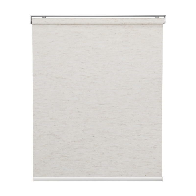 Smart Motorized Light Filtering Roller Shades 70% Blackout Linen Translucent