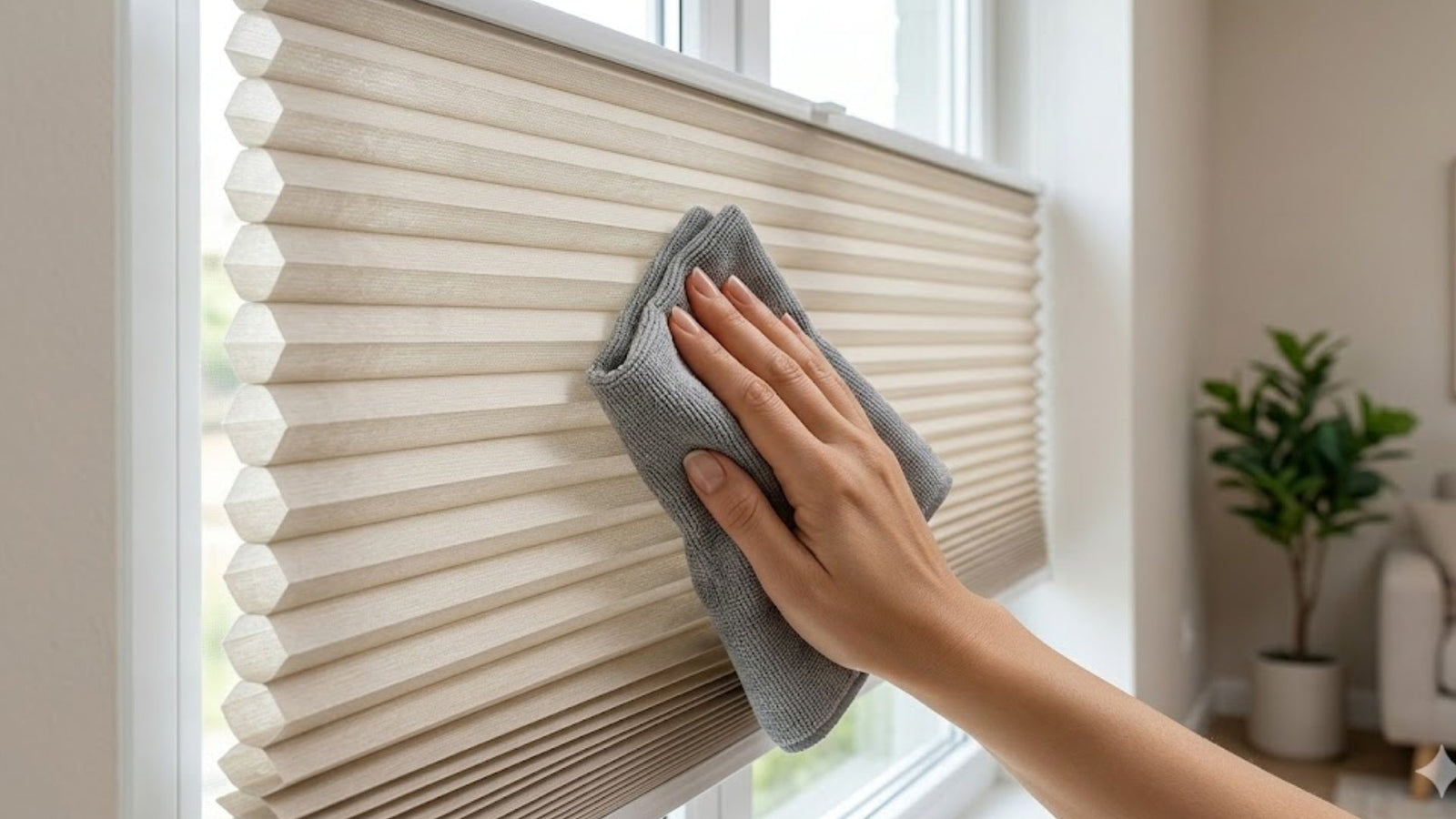 how to clean cellular shades