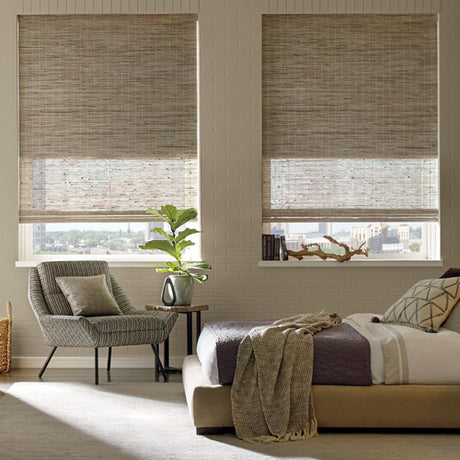 Smart Motorized Woven Wood Shades