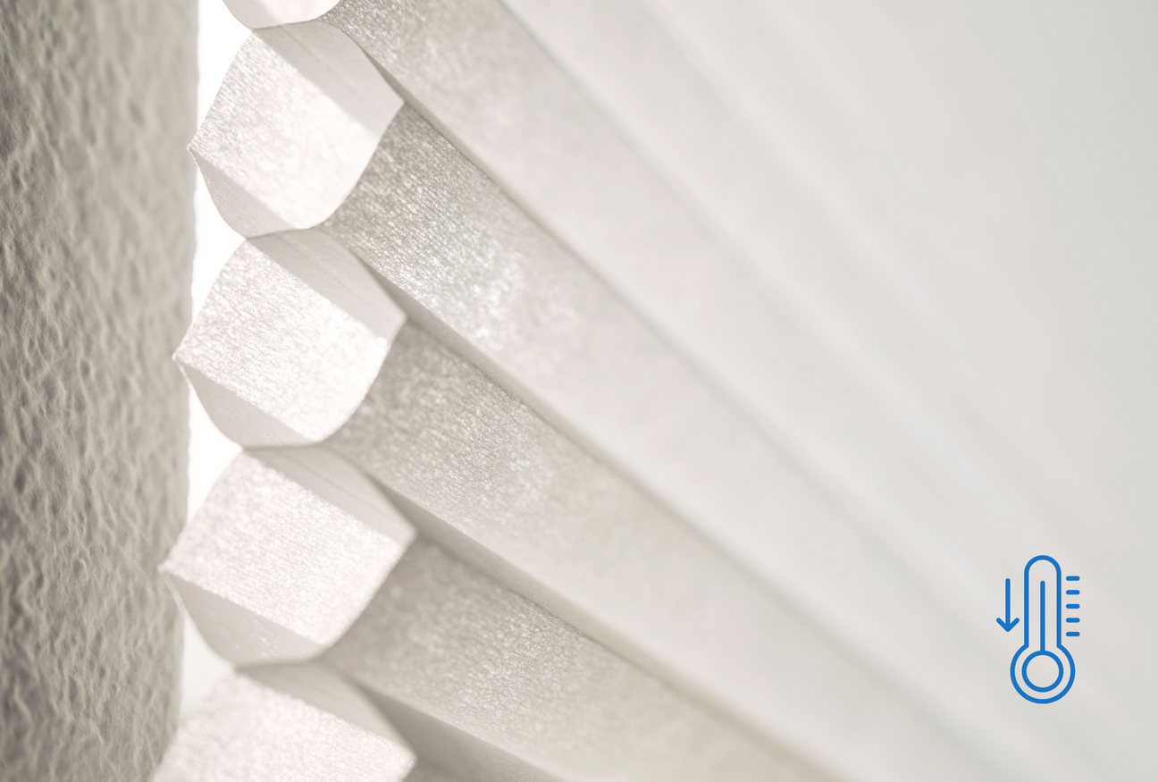 Smart Motorized Light Filtering Cellular Shades