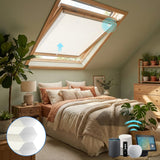 Smart Motorized Skylight Cellular Shades Hex