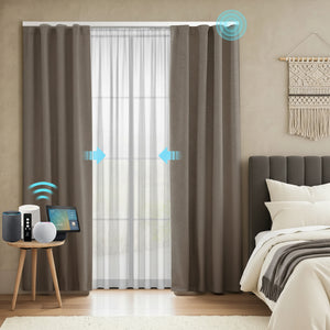 Motorized Dual Drapery – Sheer & Blackout Smart Curtains