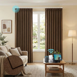 Motorized 93% Blackout Drapery Curtains — Elegant Light and Privacy Control