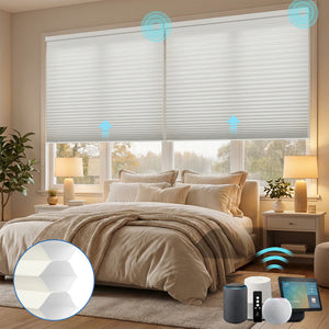 Smart Motorized Blackout Cellular Shades Solin