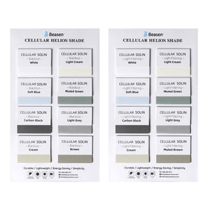 Cellular Shade Swatch Samples Solin
