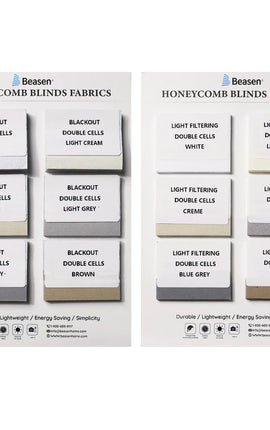 Double Cell Cellular Shade Swatch Samples