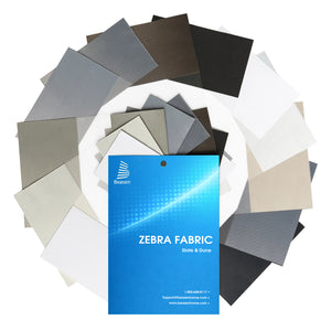 Zebra Swatch Samples Slate & Dune