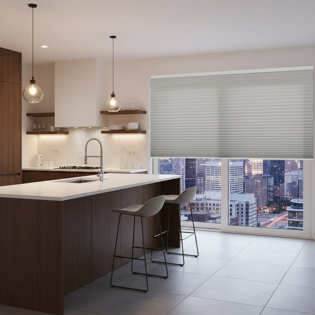 Smart Motorized Blackout Cellular Shades Solin