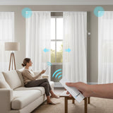 Motorized Sheer Drapery Curtains – Smart Light Control with Elegant Softness