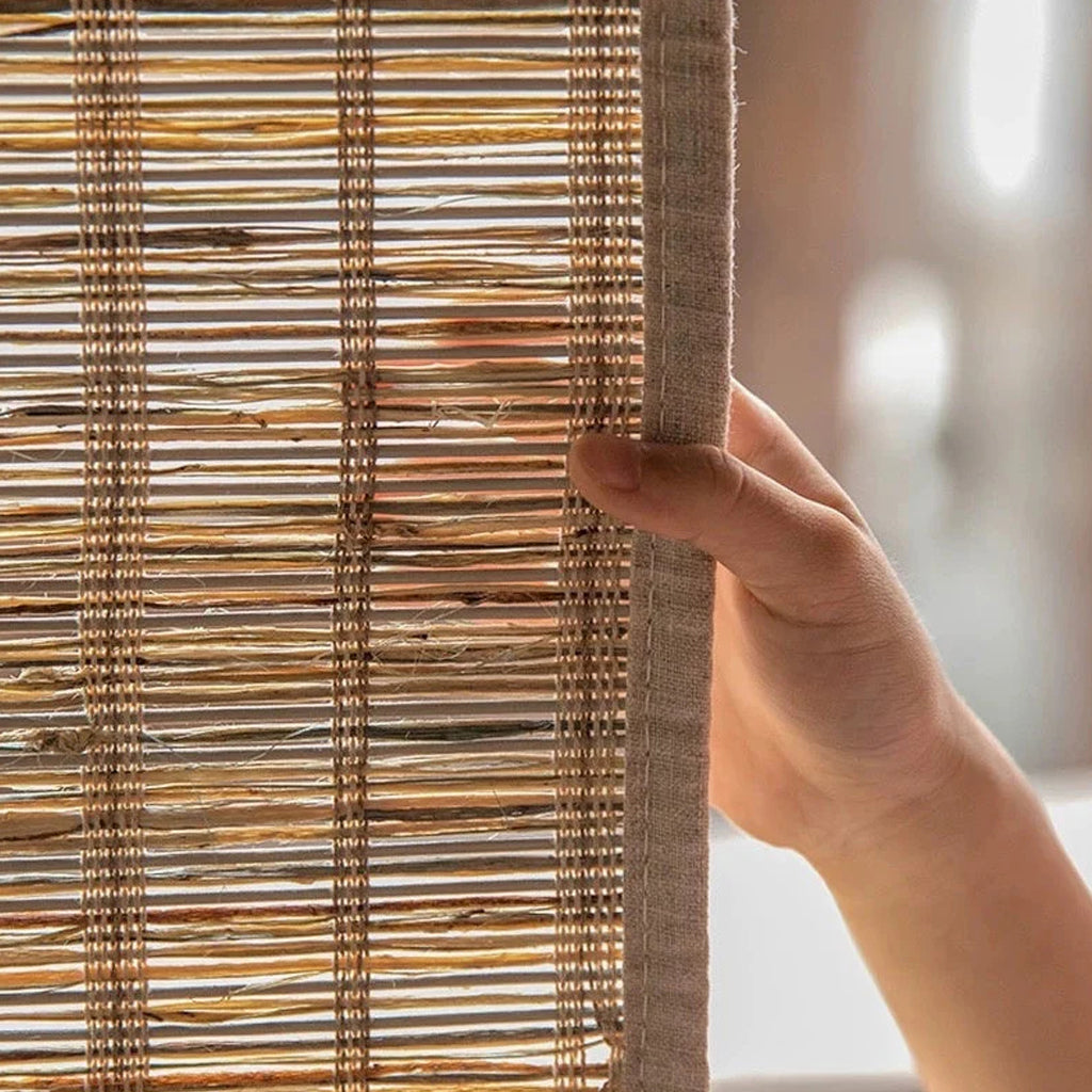 Smart Motorized 50%/70%/100% Blackout Woven Wood Shades – Lume