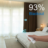 Motorized 93% Blackout Drapery Curtains — Elegant Light and Privacy Control