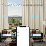 Motorized 90% Blackout Drapery Curtains Terra