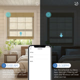 Smart Motorized 50%/70%/100% Blackout Woven Wood Shades - Tessa